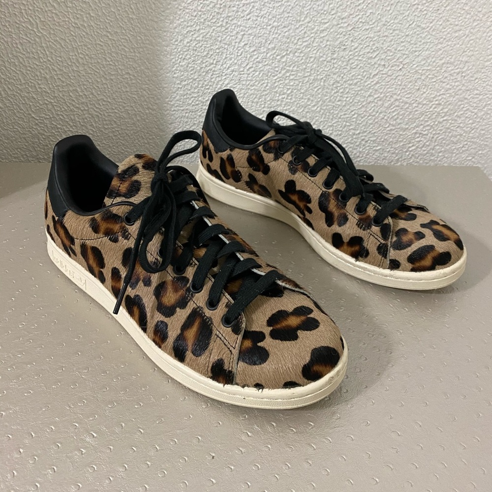 Adidas Stan Smith animal print costumized shoes